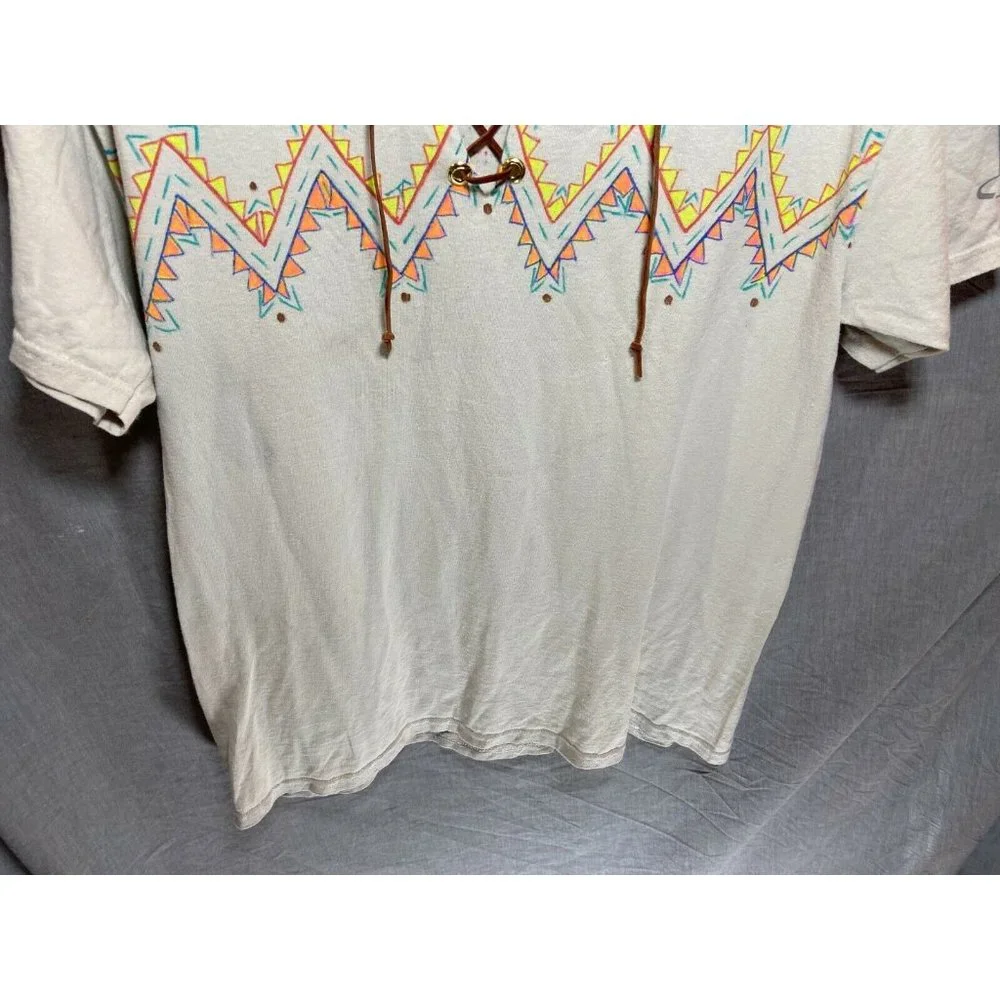 Champion Shirt Adult Large‎ White Indigenous Southwest Colorful String Mens - Picture 3 of 8